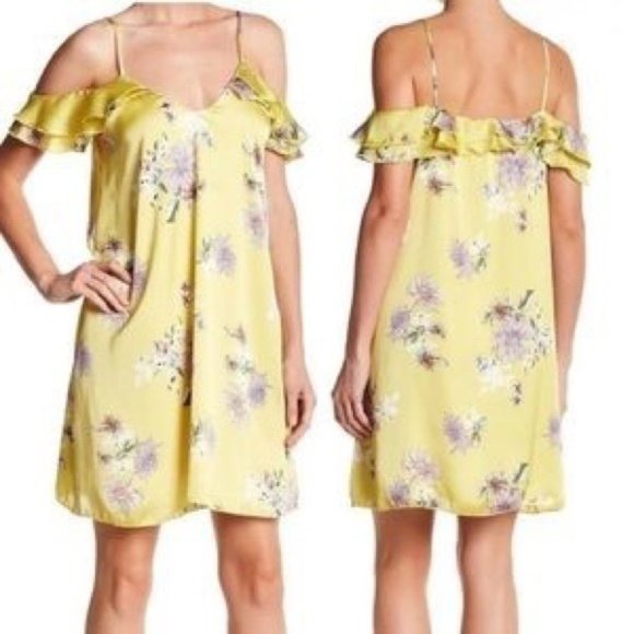 The Vanity Room Satin Florall Dress - Picture 1 of 3